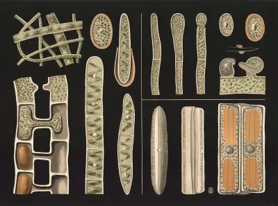 Freshwater algae (Spirogyra, Pinnularia, Vaucheria) av Gottlieb von Koch