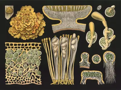 Lichen (Xanthoria parietina) av Gottlieb von Koch