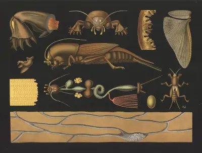 Mullvadssyrsa (Gryllotalpa vulgaris) av Gottlieb von Koch