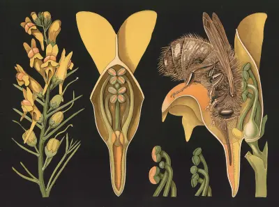 Gulsporre (Linaria vulgaris) av Gottlieb von Koch