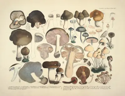 Naturgetreue Abblidungen und Beschreibungen der essbaren, schädlichen und verdächtigen Schwämme Pl.02 av Julius Vincenz von Krombholz