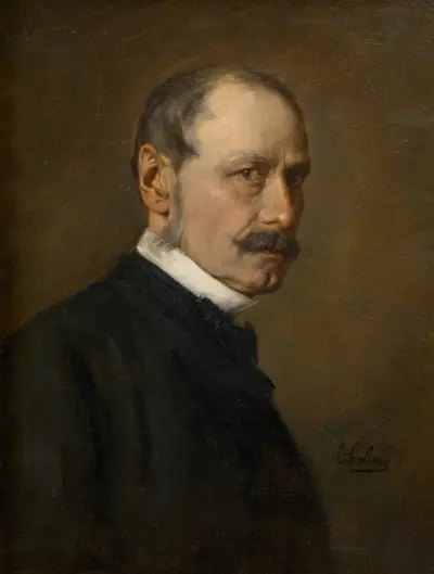 August Pettenkofen, målare av Franz von Lenbach