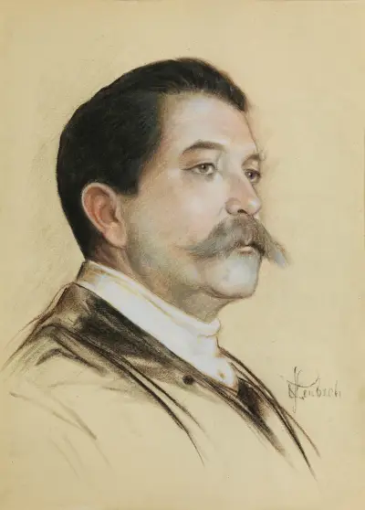 Porträtt av Herbert von Bismarck av Franz von Lenbach