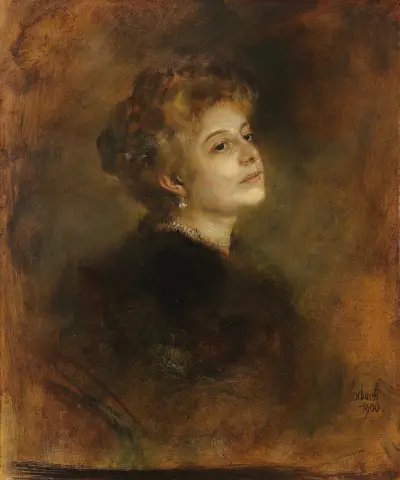 Lily von Poschinger, 1900 av Franz von Lenbach