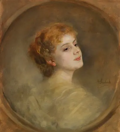 Lily von Poschinger, 1896 av Franz von Lenbach