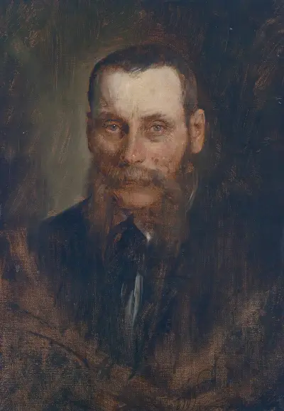 Portrait Georg Plach av Franz von Lenbach