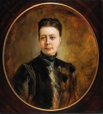 Portrait of a Lady av Franz von Lenbach