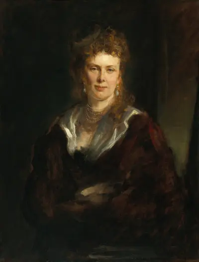 Portrait of Countess Elisabeth Sayn-Wittgenstein-Sayn, av Franz von Lenbach
