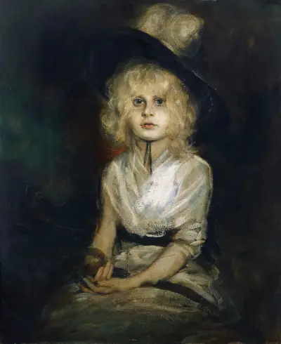 Portrait Of Marion Lenbach av Franz von Lenbach