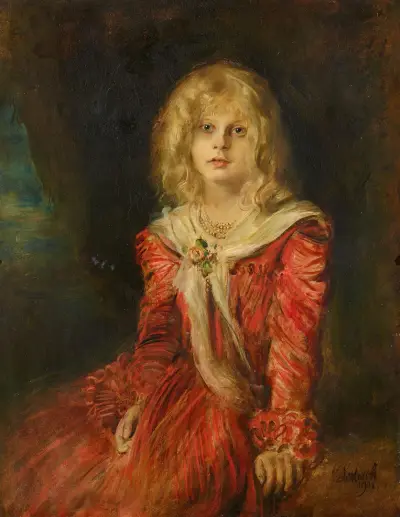 Porträtt av Marion von Lenbach av Franz von Lenbach
