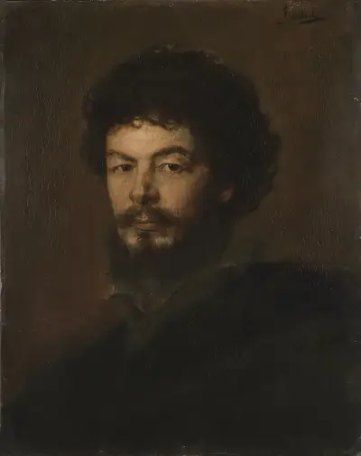 The Architect Lorenz Gedon av Franz von Lenbach