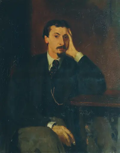 Der Dichter und Philosoph Gotthard Oswald Marbach av Hans Von Marées