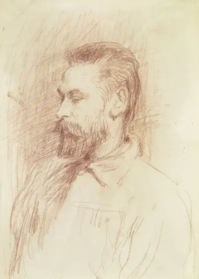 Portrait of Peter Bruckmann av Hans Von Marées
