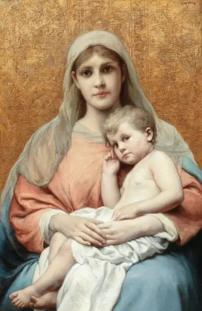 Madonna and Child av Gabriel von Max