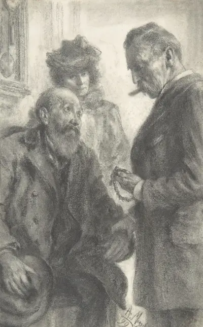 Doctor and Patient av Adolph von Menzel