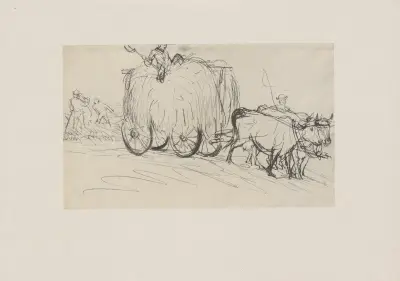 Erntewagen (60er Jahre) av Adolph von Menzel