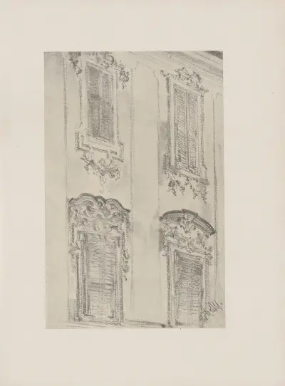 Fönstervägg (80-tal) av Adolph von Menzel