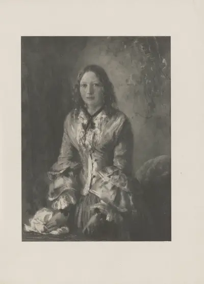 Fräulein Baumeister, 1855 av Adolph von Menzel