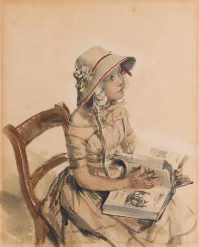 Fräulein Maercker, Adolph von Menzel