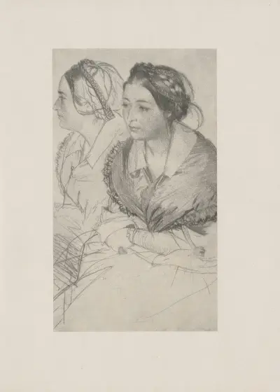 Friederike Arnold (1845) av Adolph von Menzel