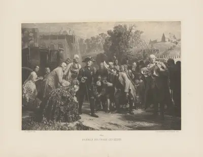 Friedrich der Grosse auf Reisen av Adolph von Menzel