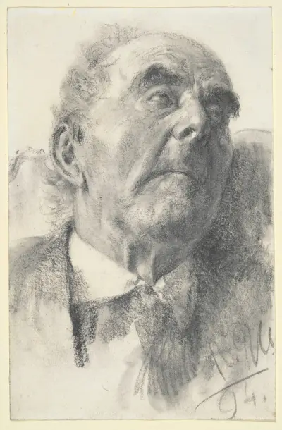 Bildnis eines alten Mannes von Adolph von Menzel