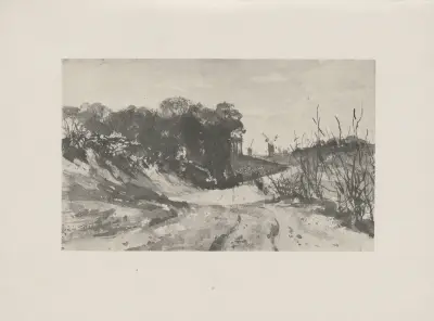 Märkische Landschaft (1844) av Adolph von Menzel