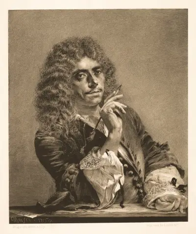 Portrét Molièra, Adolph von Menzel