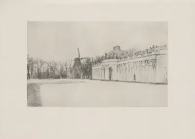 Schloß Sanssouci (1840) av Adolph von Menzel