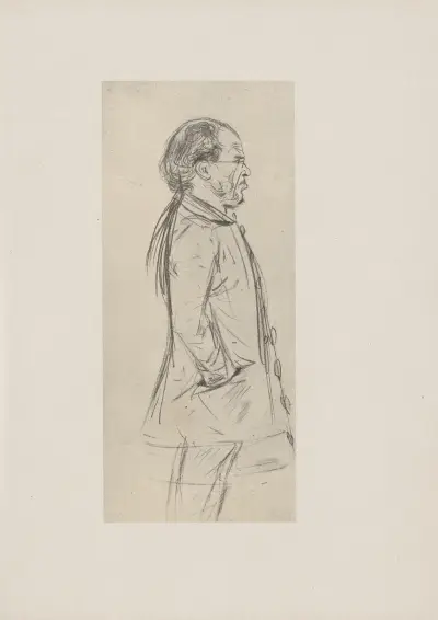 Selbstbildnis des Künstlers (60er Jahre) av Adolph von Menzel