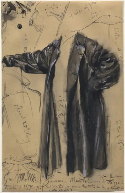 The Waterproof Coat of General Moltke av Adolph von Menzel
