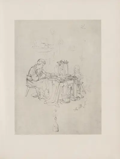 Trieb, aus Künstlers Erdenwallen (1833), Adolph von Menzel