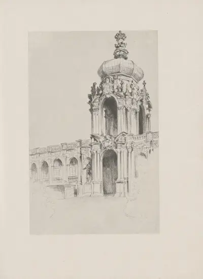 Zwingerpavillon (1840), Adolph von Menzel