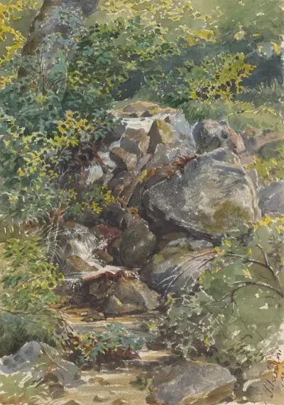 Forest Brook av Friedrich Carl von Scheidlin