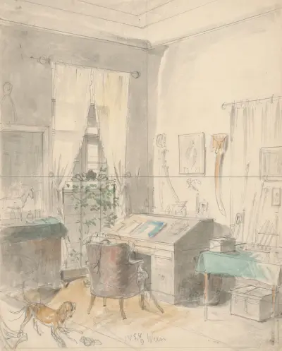 Interior av Friedrich Carl von Scheidlin