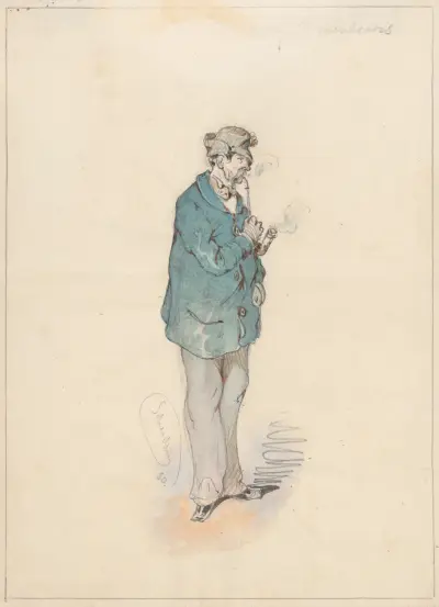 Man med pipa av Friedrich Carl von Scheidlin