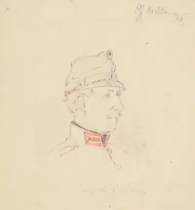 Porträttstudie av Friedrich Carl von Scheidlin