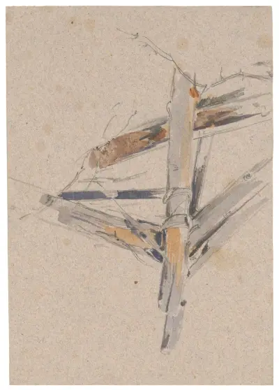 Study of Wooden Animal Trap av Friedrich Carl von Scheidlin