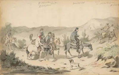 Tur på hästar av Friedrich Carl von Scheidlin
