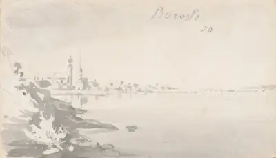Vy över Boroslo av Friedrich Carl von Scheidlin