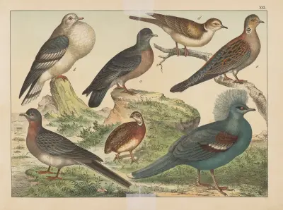 Historja naturalna ptakow (Natural history of birds) Pl.21 av Gotthilf Heinrich von Schubert