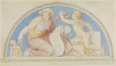 Allegori över matematiken av Moritz von Schwind
