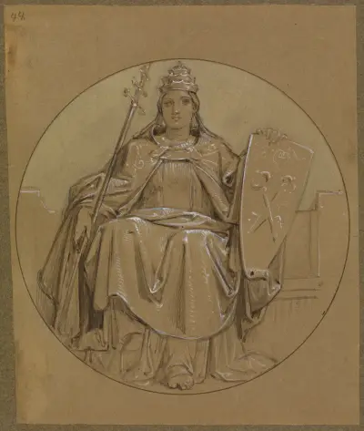 Allegorie der Stadt Rom von Moritz von Schwind
