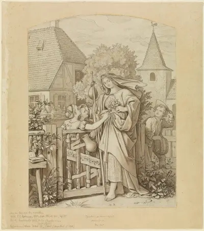 Prästgården i Cleversulzbach av Moritz von Schwind