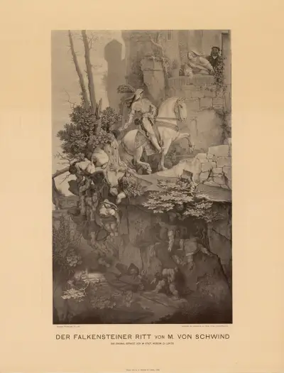Falkensteiner-ritten av Moritz von Schwind