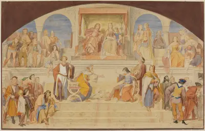 Sångartävlingen på Wartburg av Moritz von Schwind