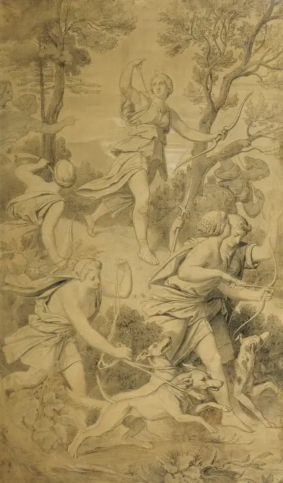 Diana mit ihren Gefährtinnen von Moritz von Schwind
