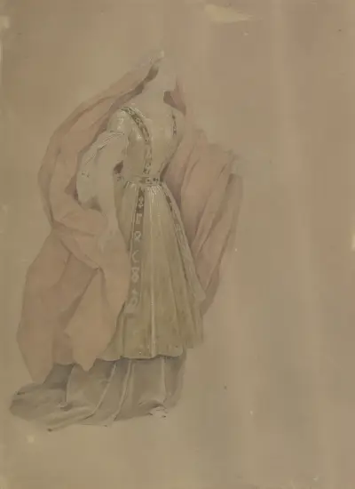 Die Sängerin Karoline Hetzenecker in der Oper ‘Hans Heiling’ av Moritz von Schwind