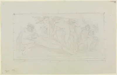 Dionysos und Ariadne av Moritz von Schwind
