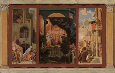 Vorbereitende Skizze zum Märchen von Aschenputtel von Moritz von Schwind
